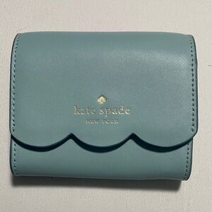 Kate Spade Light Blue Scalloped Wallet